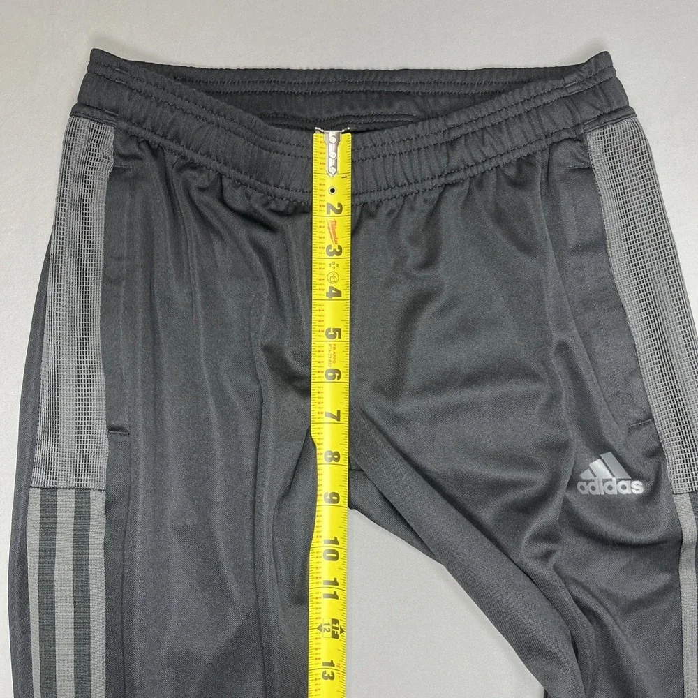 Adidas Mens Tiro Aeroready Track Pants Size‎ Small  Black Gray Striped Soccer